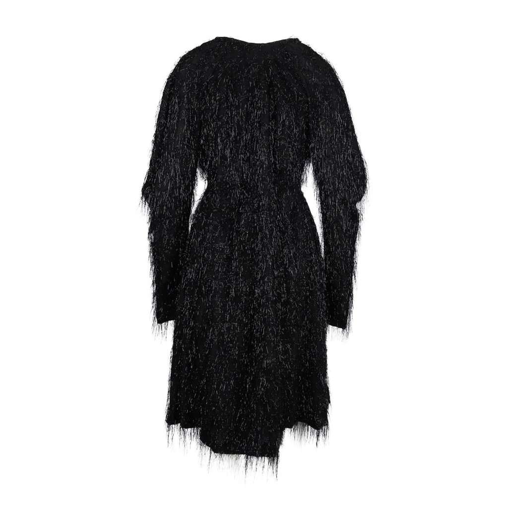 Vivienne Westwood Special Edition Glitter Fringe Dress - '90s Black Good - Inside View