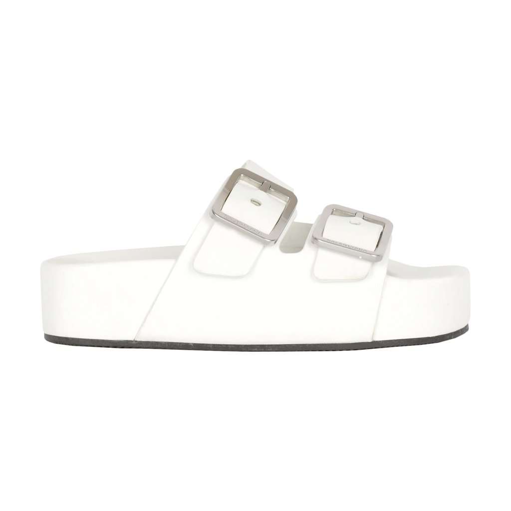 Balenciaga Mallorca Platform Sandal - '20s Red Leather Good - Front View
