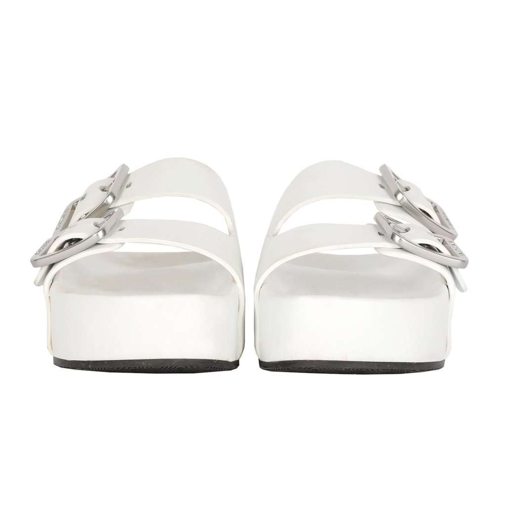 Balenciaga Mallorca Platform Sandal - '20s Red Leather Good - Back View