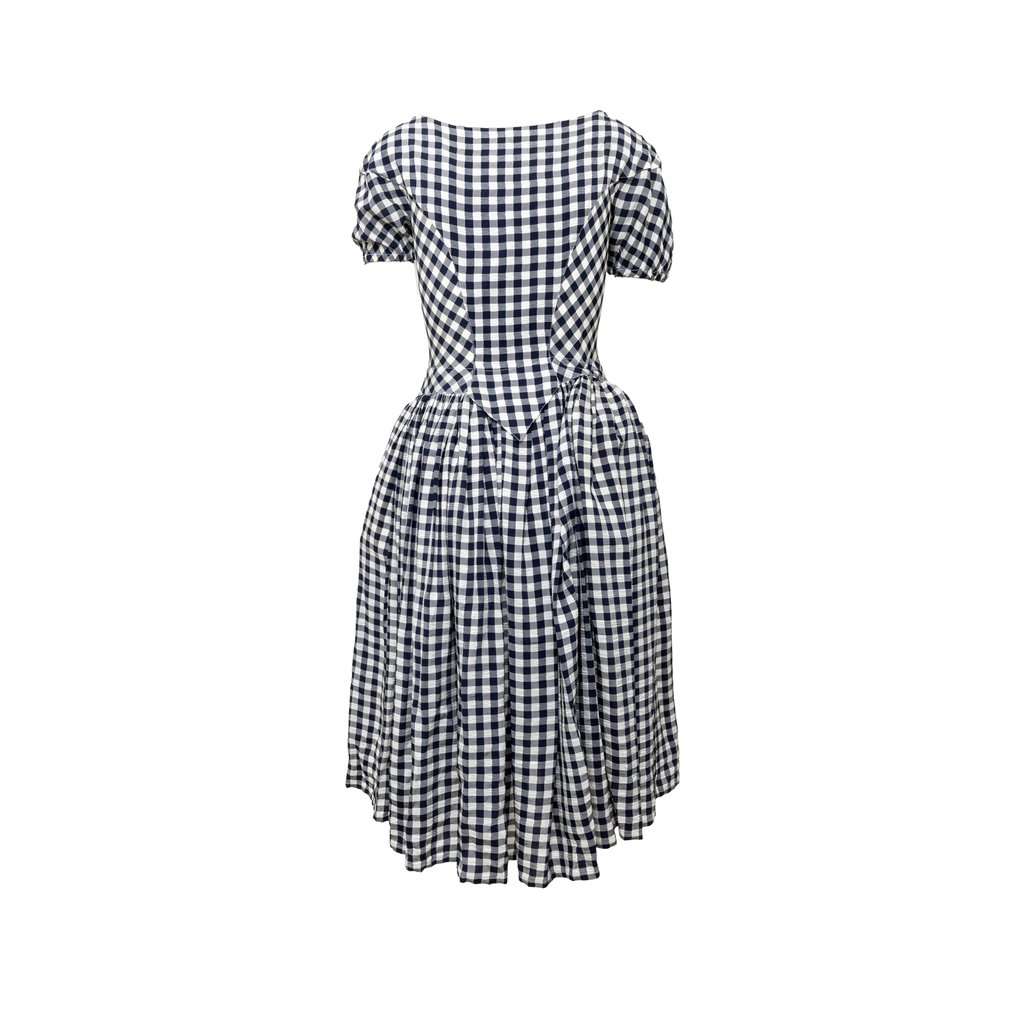 Vivienne Westwood Checkered Midi Dress - '00s Red Good - Back View