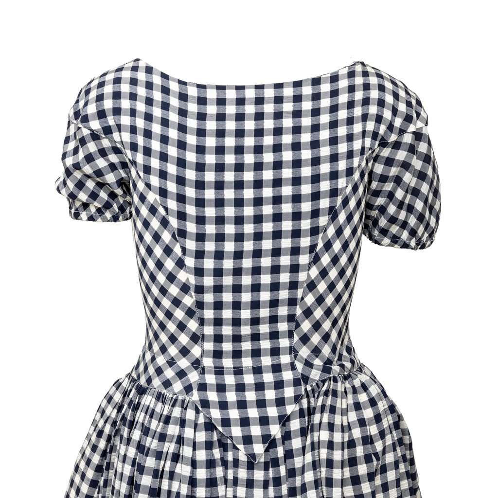 Vivienne Westwood Checkered Midi Dress - '00s Red Good - Inside View