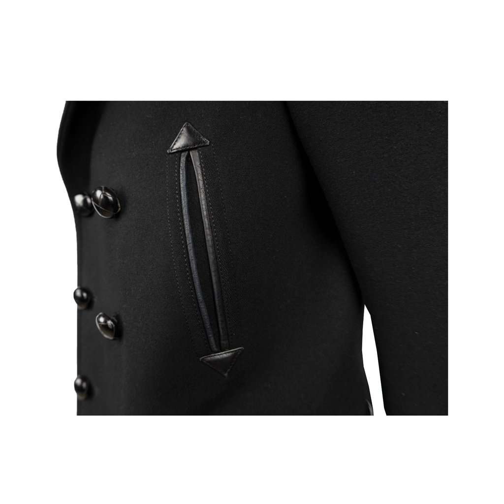 Tom Ford Double-Breasted Coat - '10s Black Leather Good - Inside View