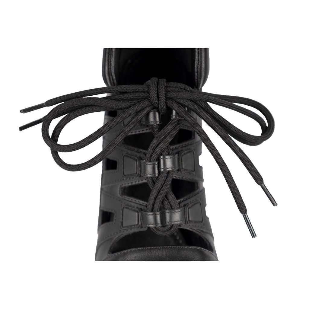 Louis Vuitton Streamline Lace-up Pumps - '10s Black Lace Good - Model View