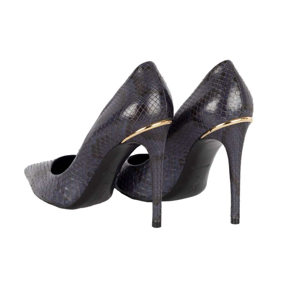Louis Vuitton Snakeskin Eyeline Pumps - '10s Red Leather Good - Inside View