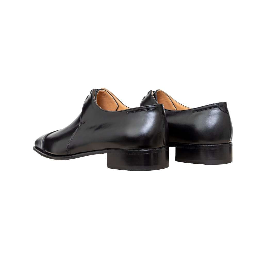 Unsigned Black Lace-up Shoes - '10s Black Lace Good - Box View