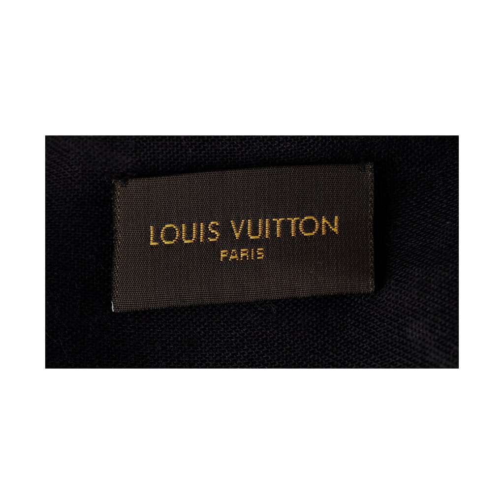 Louis Vuitton Multicolor Chain Print Scarf - '10s Black Silk Good - Box View