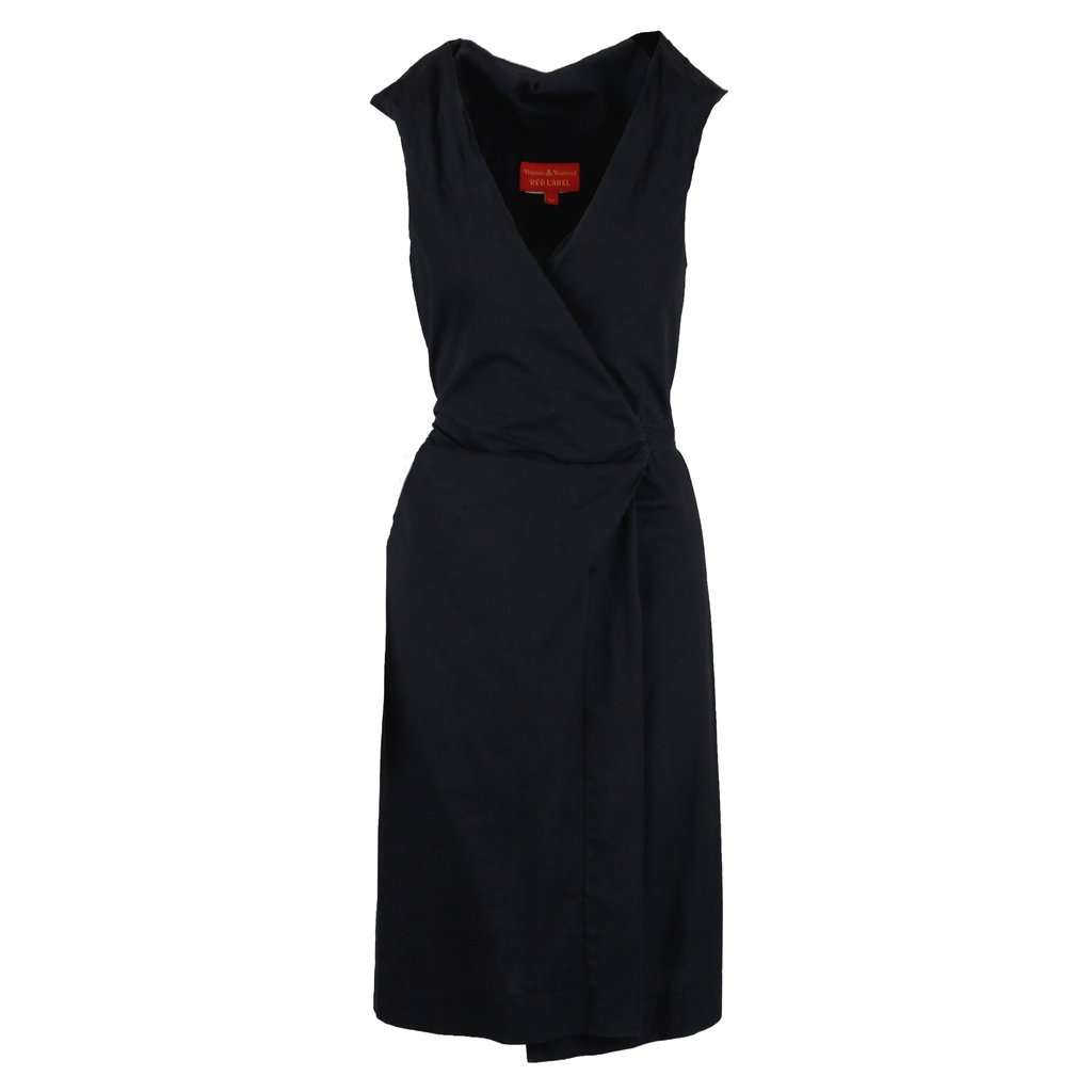 Vivienne Westwood Label Wrap Dress - '00s Red Good - Front View