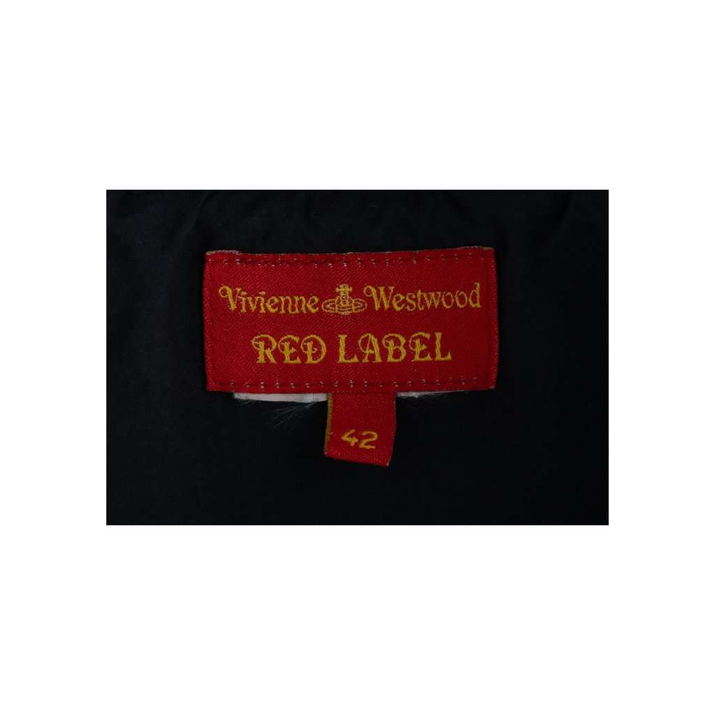Vivienne Westwood Label Wrap Dress - '00s Red Good - Inside View