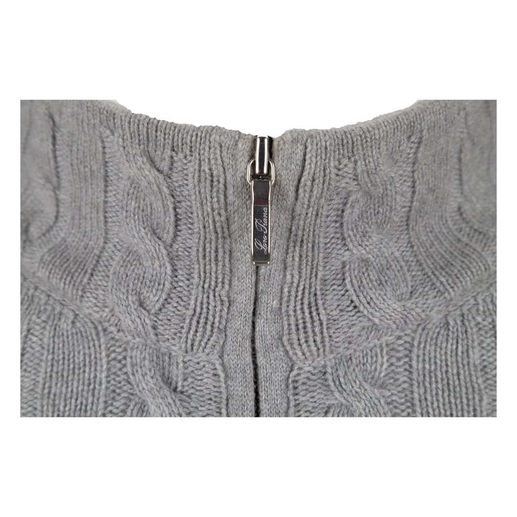 Loro Piana Treccia Mezzocollo Sweater - '10s Grey Wool Good - Box View