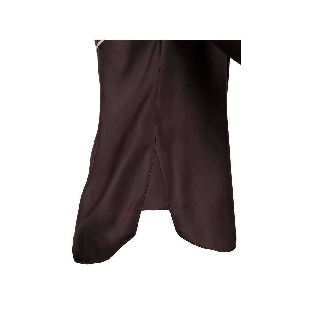 Celine Contrast Top with Collar - '10s Brown Silk Good - Box View