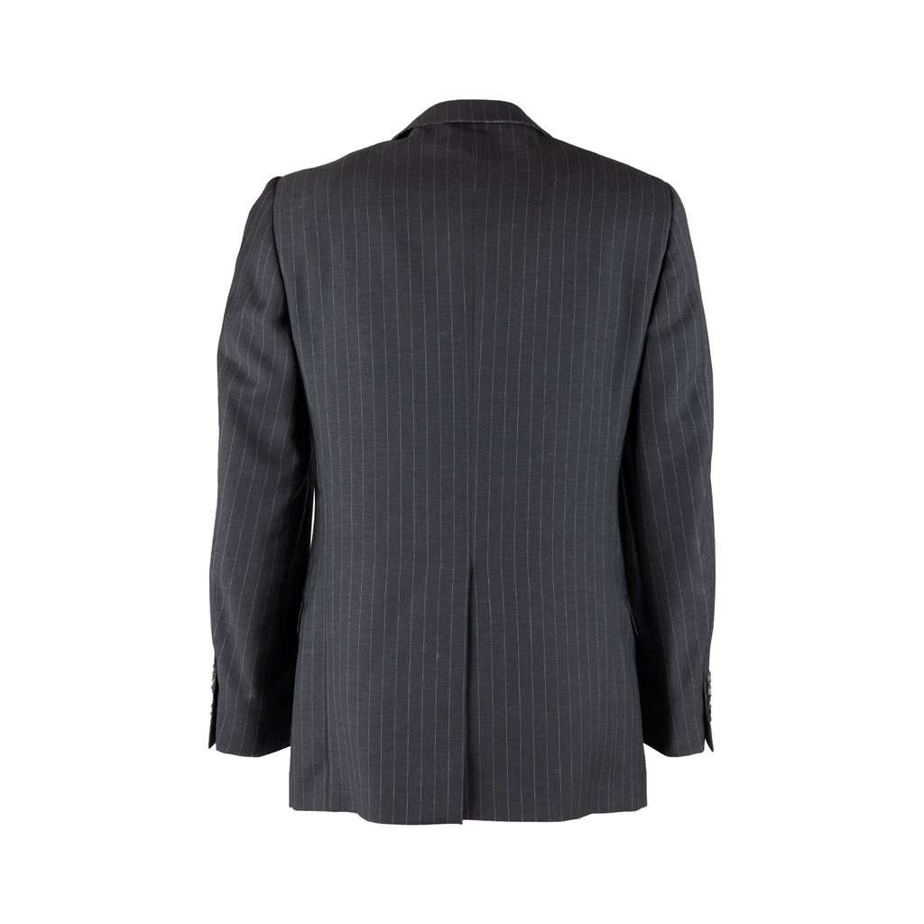 Gucci Pinstripe Suit - '00s Grey Wool Good - Model View