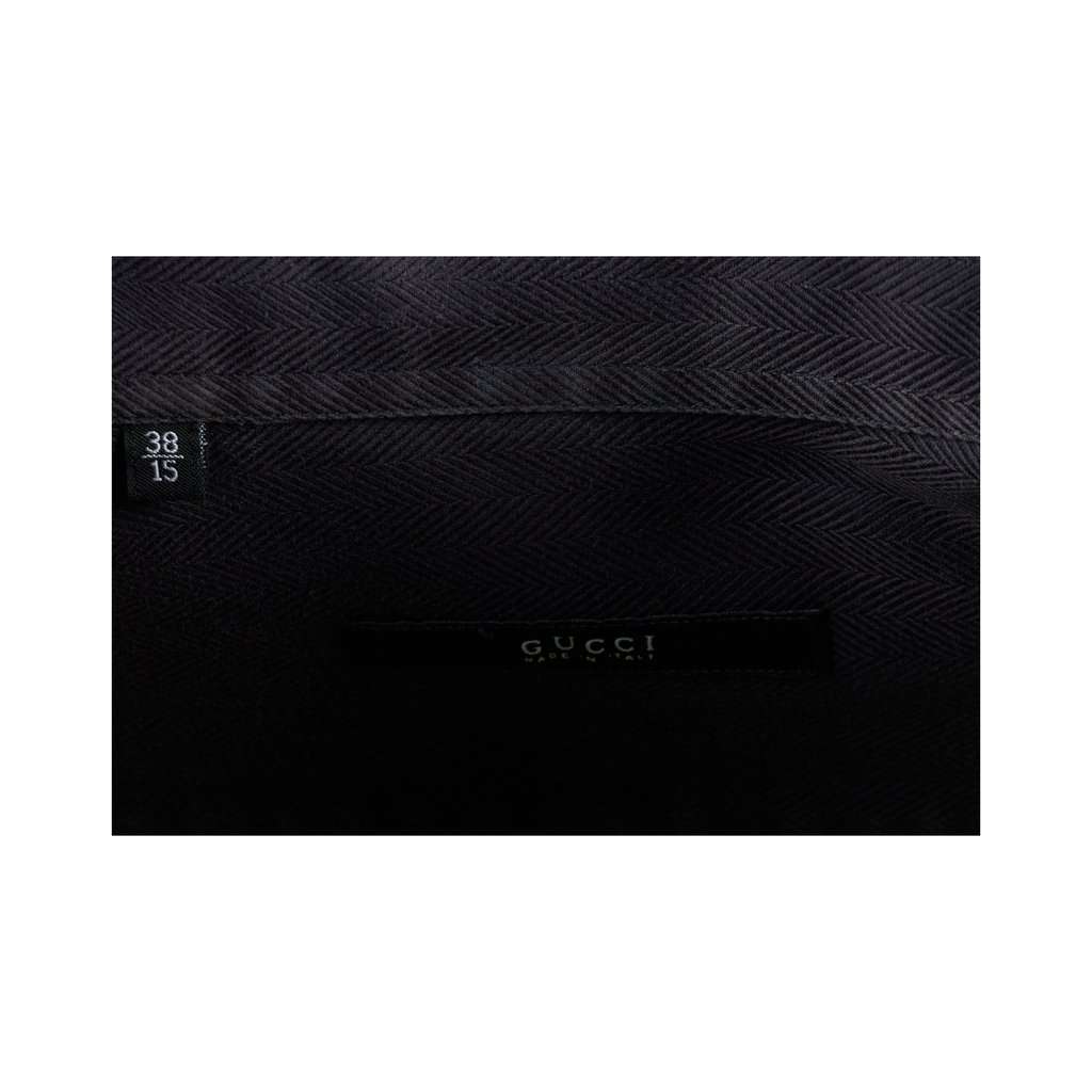 Gucci Cotton Shirt - '10s Black Cotton Good - Box View