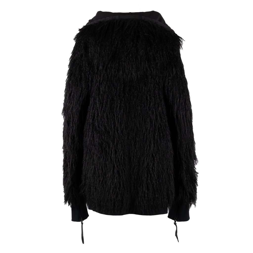 Unsigned Sweatshirt with Fringes - '10s Black Good - Back View