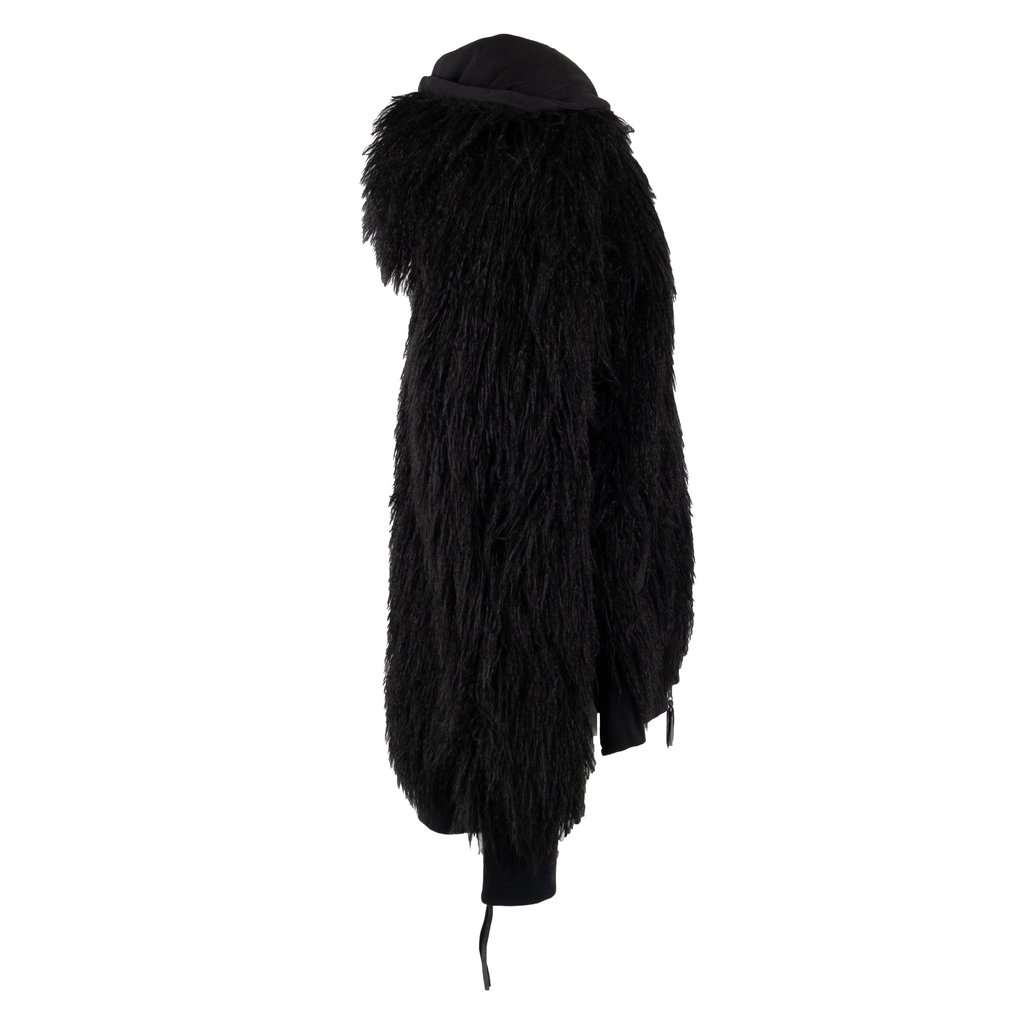 Unsigned Sweatshirt with Fringes - '10s Black Good - Inside View