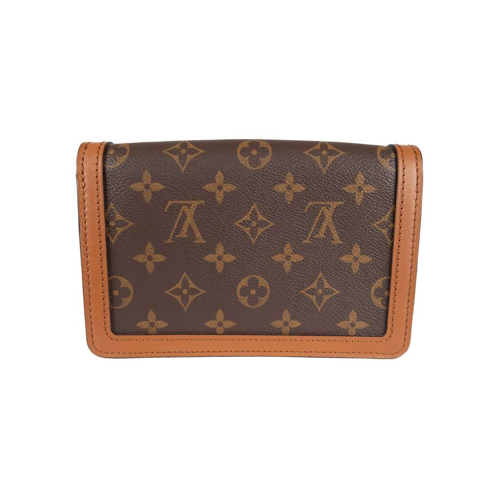 Louis Vuitton Monogram Reverse Canvas Dauphine Bumbag - '10s Brown Canvas Good - Model View