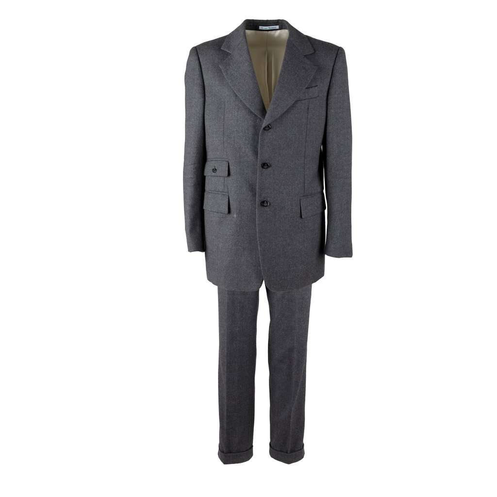 Vivienne Westwood Wool Suit - '00s Grey Wool Good - Front View