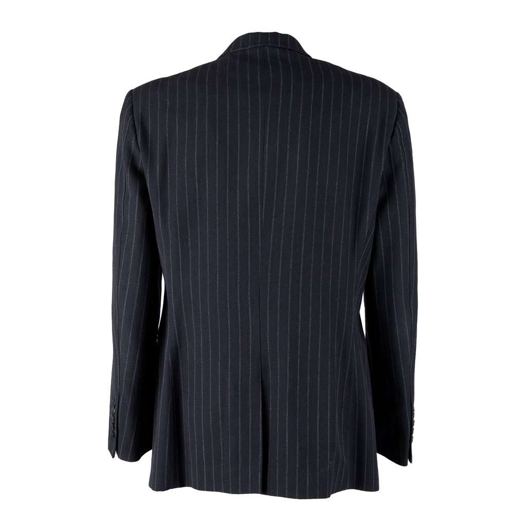 Roberto Cavalli Stripe Suit - '00s White Wool Good - Model View