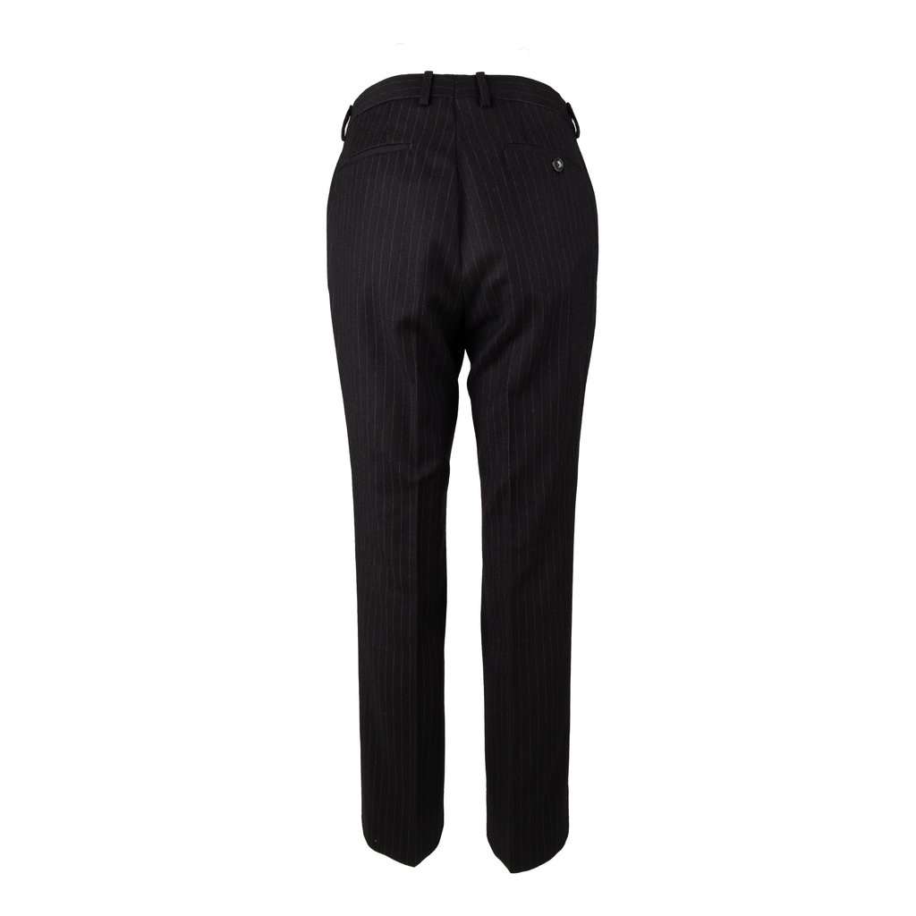 Gucci Pinstripe Pants - '10s Red Wool Good - Back View