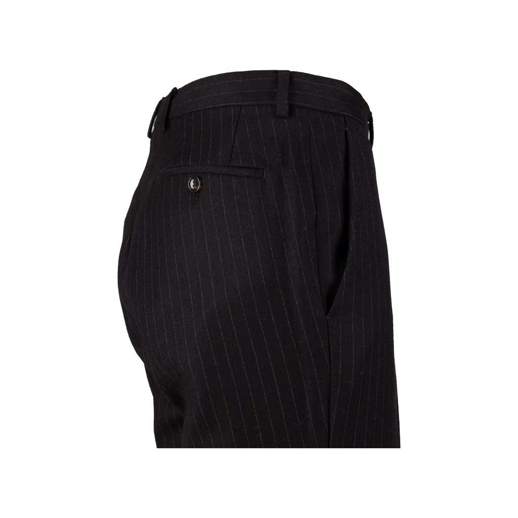 Gucci Pinstripe Pants - '10s Red Wool Good - Model View
