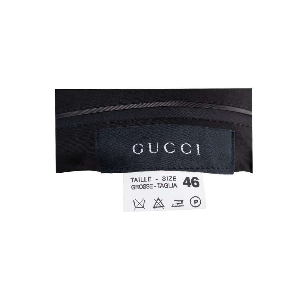 Gucci Pinstripe Pants - '10s Red Wool Good - Box View