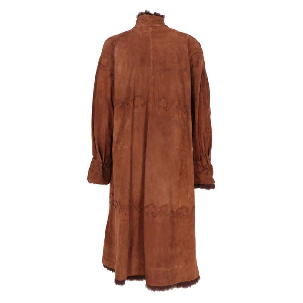 Fendi Brown Suit - '70s Brown Suede Good - Box View