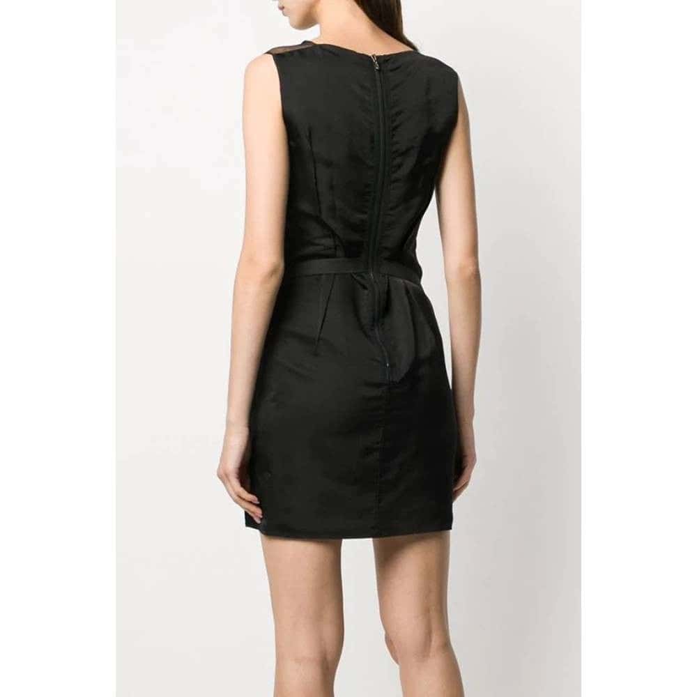 Lanvin Dark Blue Silk Dress - '00s Blue Silk Good - Inside View