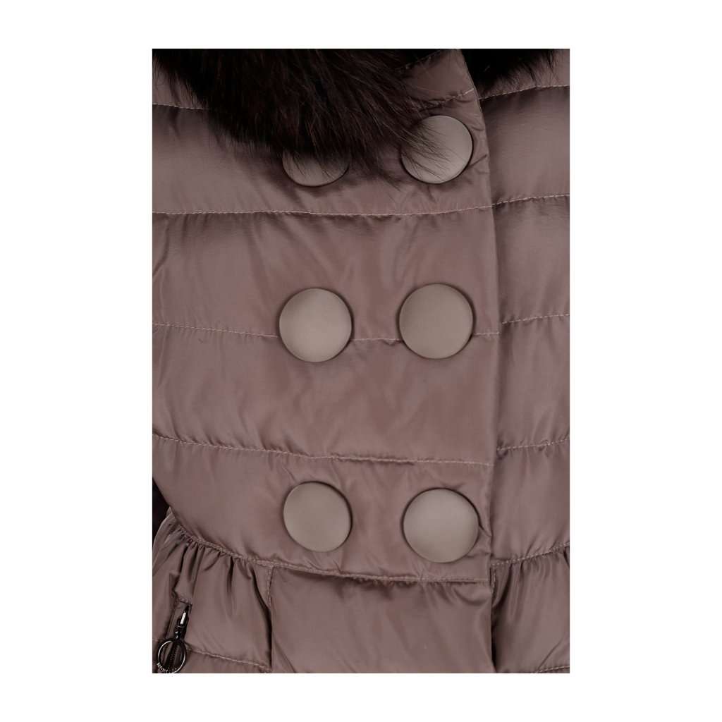 Moncler Down Jacket With Fur - '10s Brown Good - Inside View