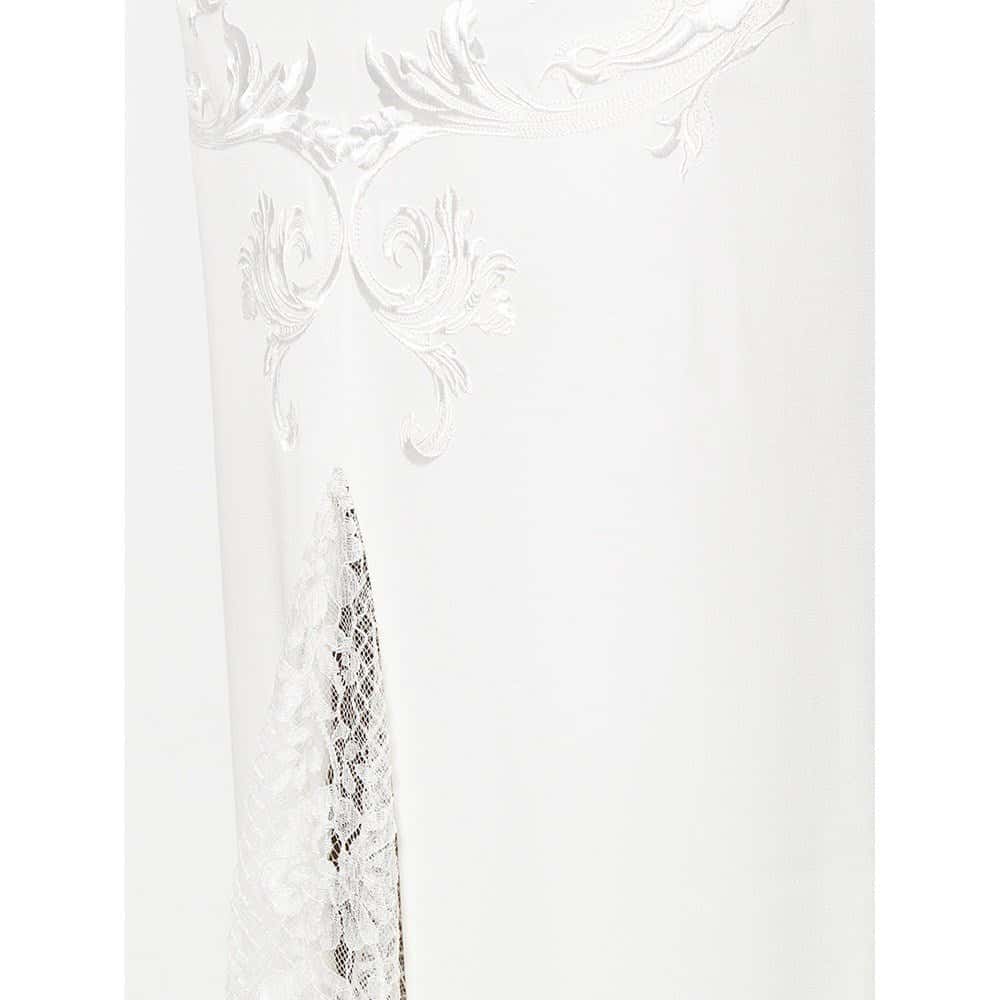 Gianfranco Ferré White Long Skirt - '90s White Lace Good - Box View