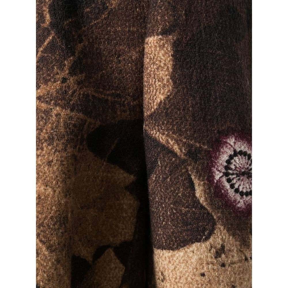 Moschino Brown Floral Pattern Wool Suit - '90s Brown Wool Good - Box View