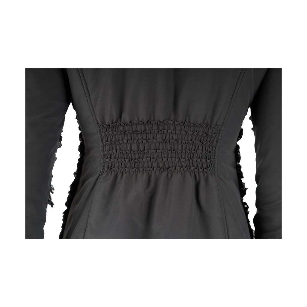 Moschino Cheap and Chic Shearling Coat with Fur - '10s Red Shearling Good - Inside View