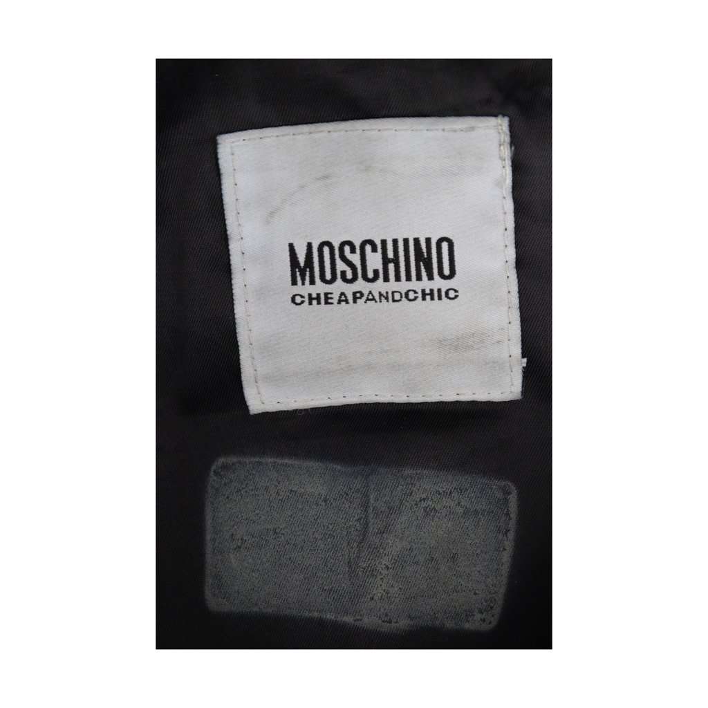 Moschino Cheap and Chic Shearling Coat with Fur - '10s Red Shearling Good - Box View