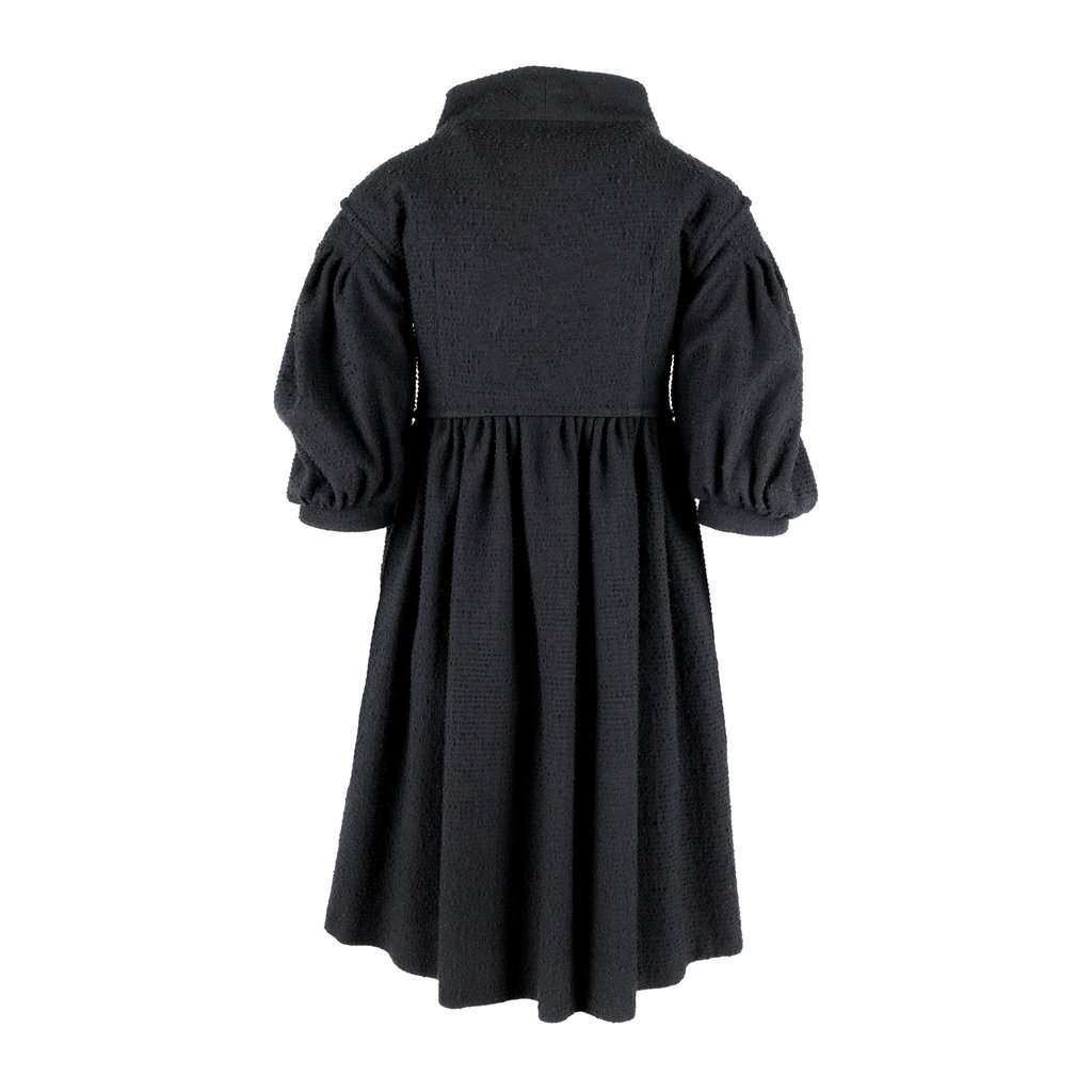 Moschino Balloon Sleeve Dress Coat - '10s Red Wool Good - Back View