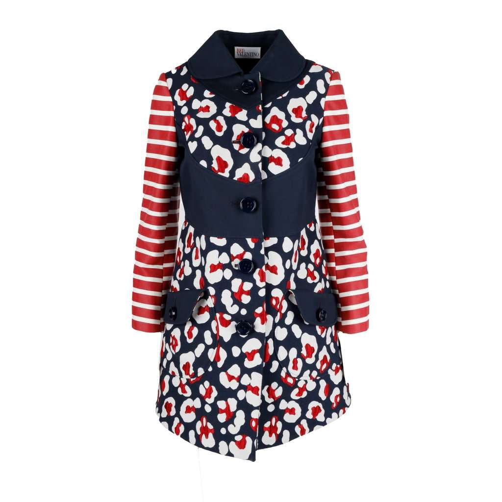Valentino Printed Coat - '10s Red Cotton Good - Front View