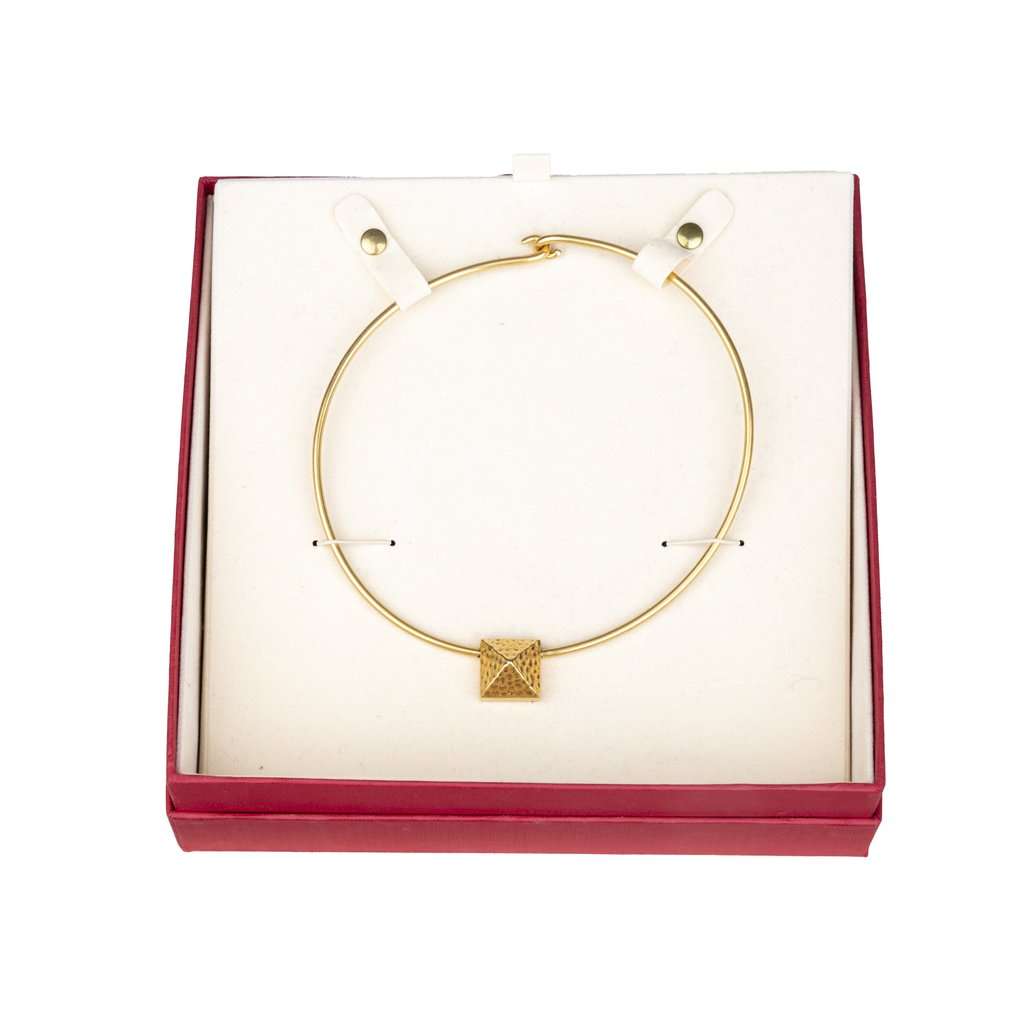Valentino Choker Necklace - '10s MultiColor Lace Good - Box View