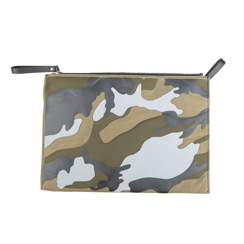 Valentino VLTN Camouflage Pouch Bag - '10s Red Good - Back View