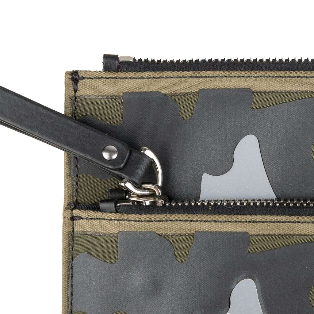 Valentino VLTN Camouflage Pouch Bag - '10s Red Good - Model View