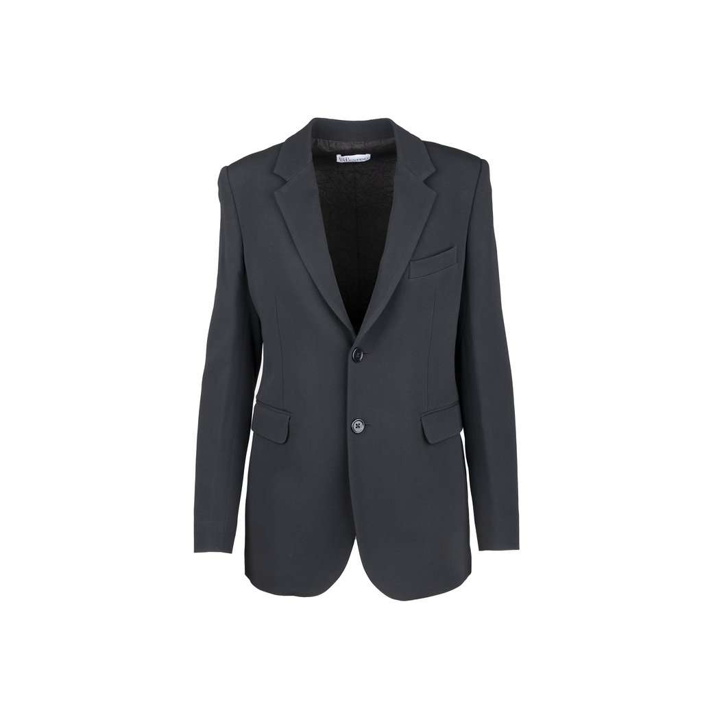 Valentino Classic Blazer - '10s Red Satin Good - Front View