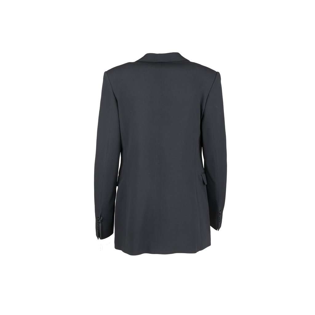 Valentino Classic Blazer - '10s Red Satin Good - Back View