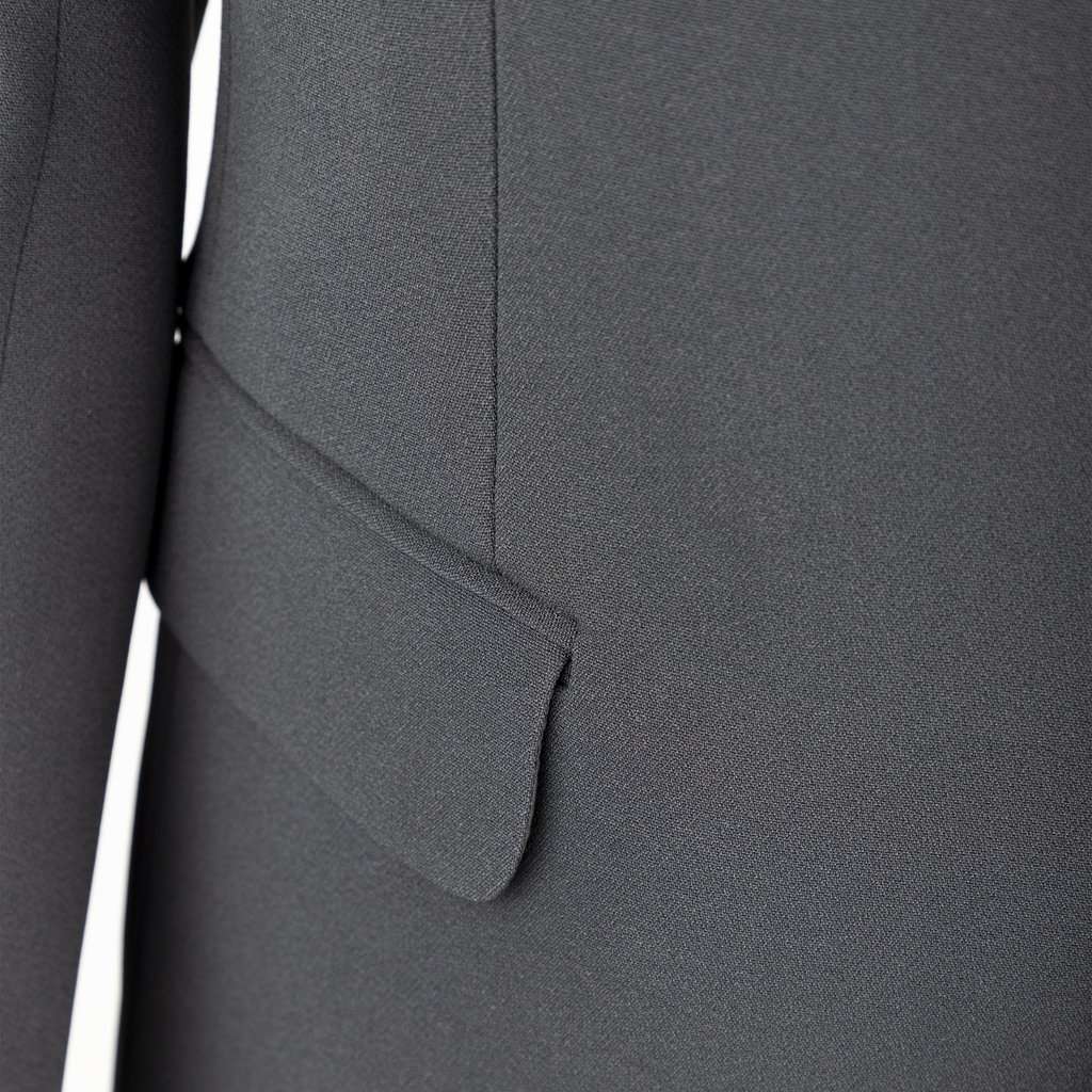 Valentino Classic Blazer - '10s Red Satin Good - Model View