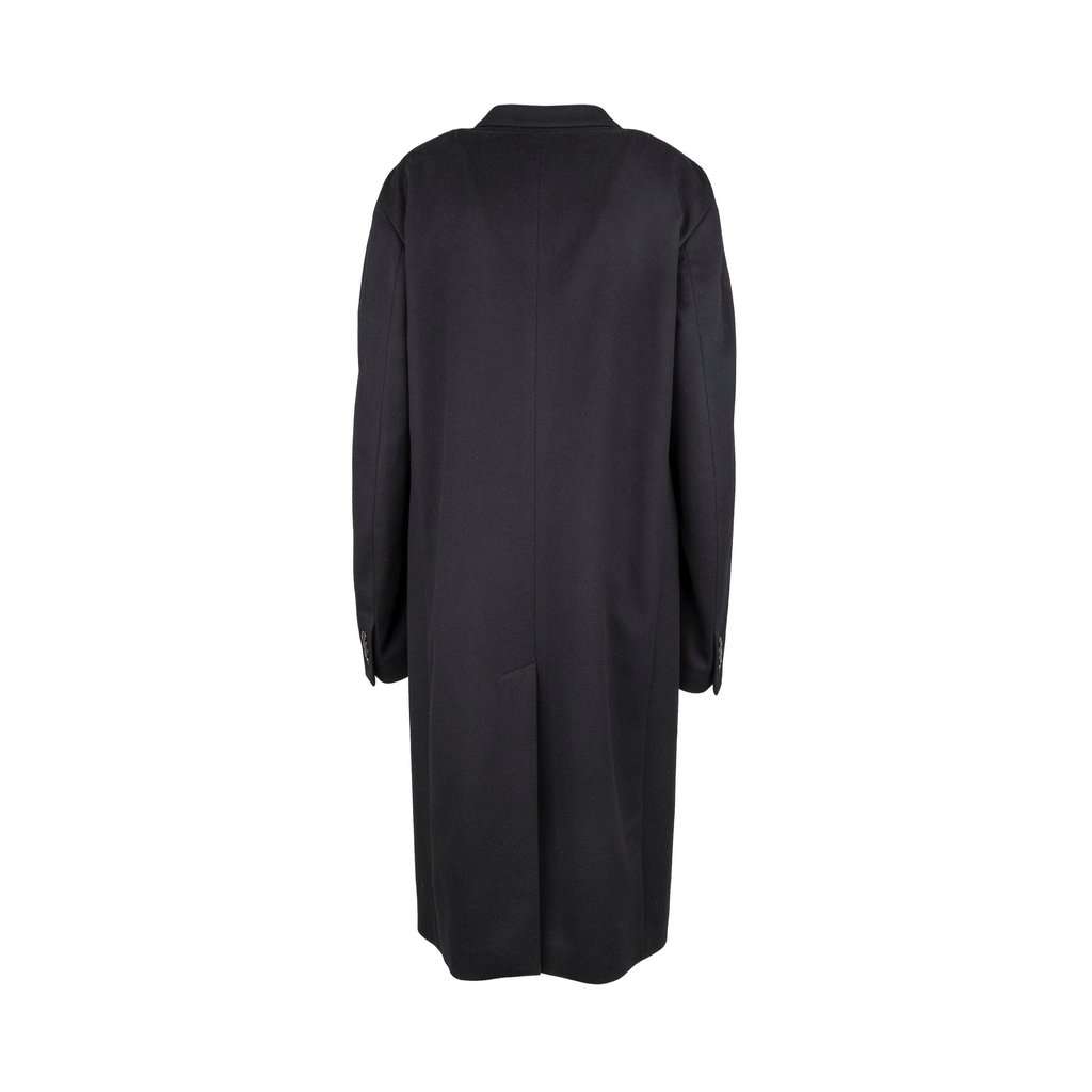 Valentino Double Breasted Wool Coat - '20s Red Wool Good - Back View