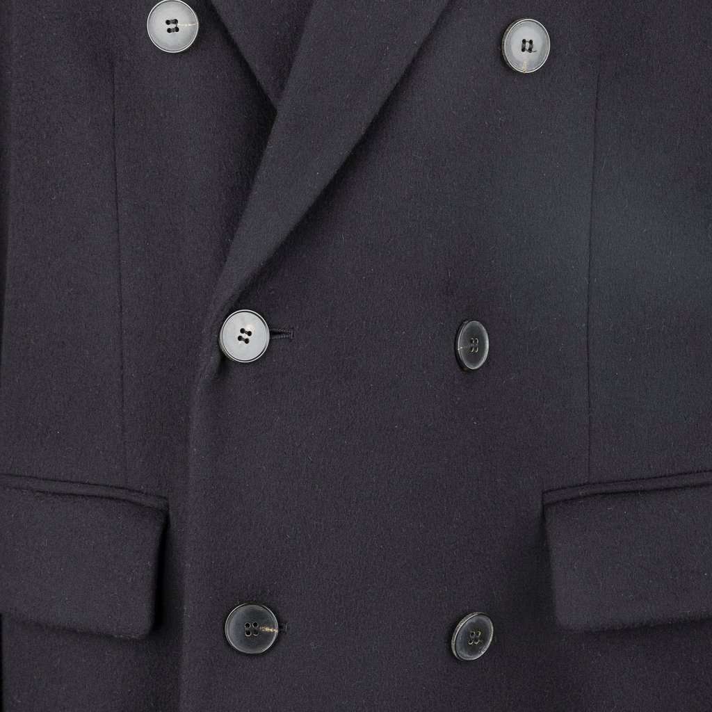 Valentino Double Breasted Wool Coat - '20s Red Wool Good - Inside View