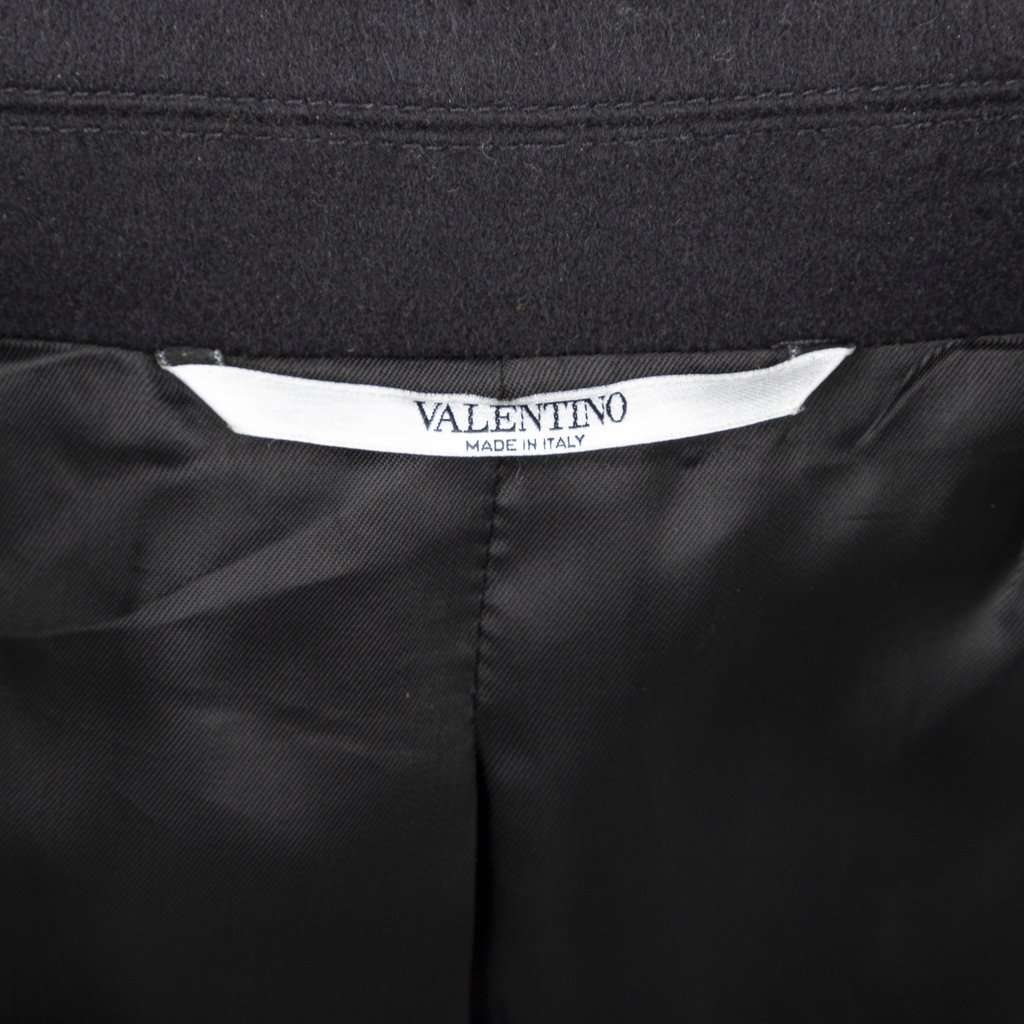Valentino Double Breasted Wool Coat - '20s Red Wool Good - Box View