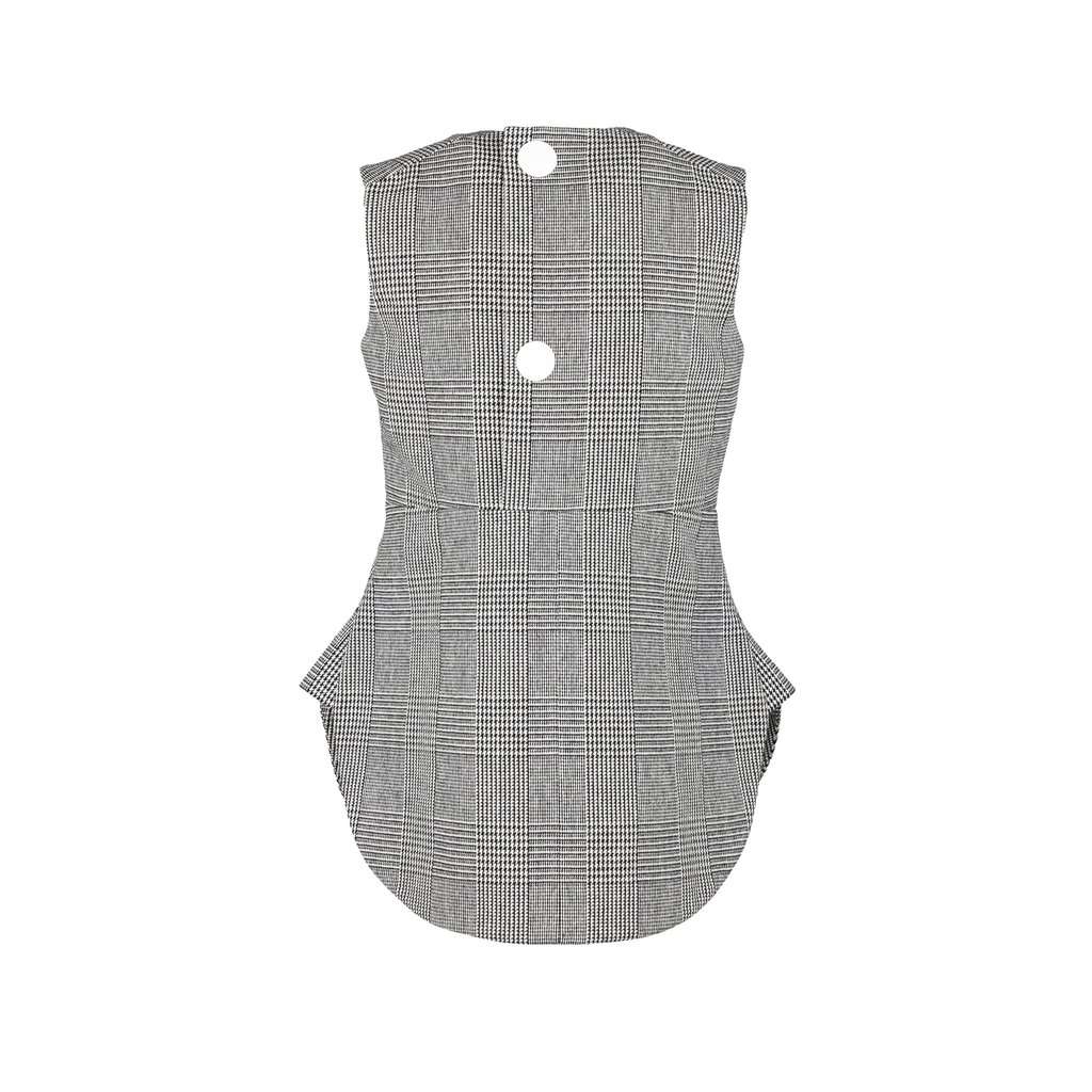 Marni Checkered Peplum Top - '10s Red Good - Inside View