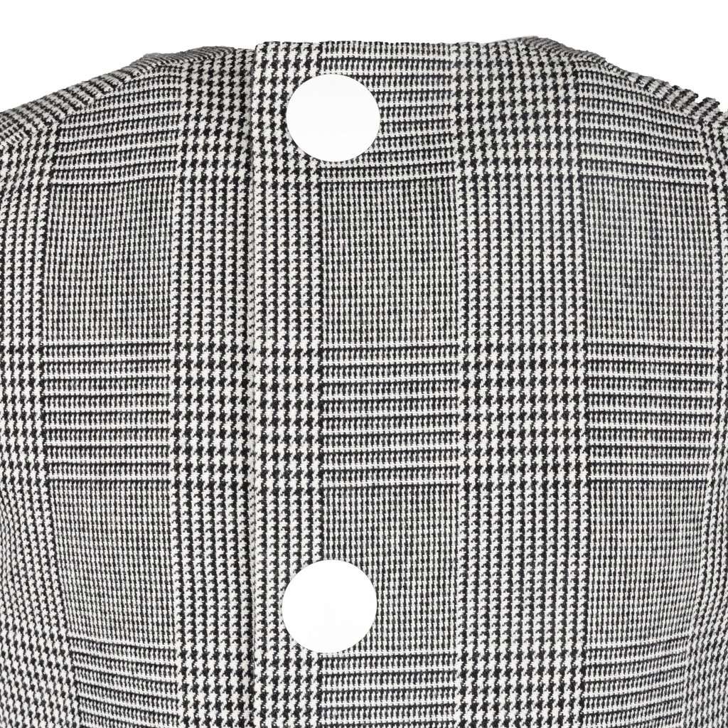 Marni Checkered Peplum Top - '10s Red Good - Model View