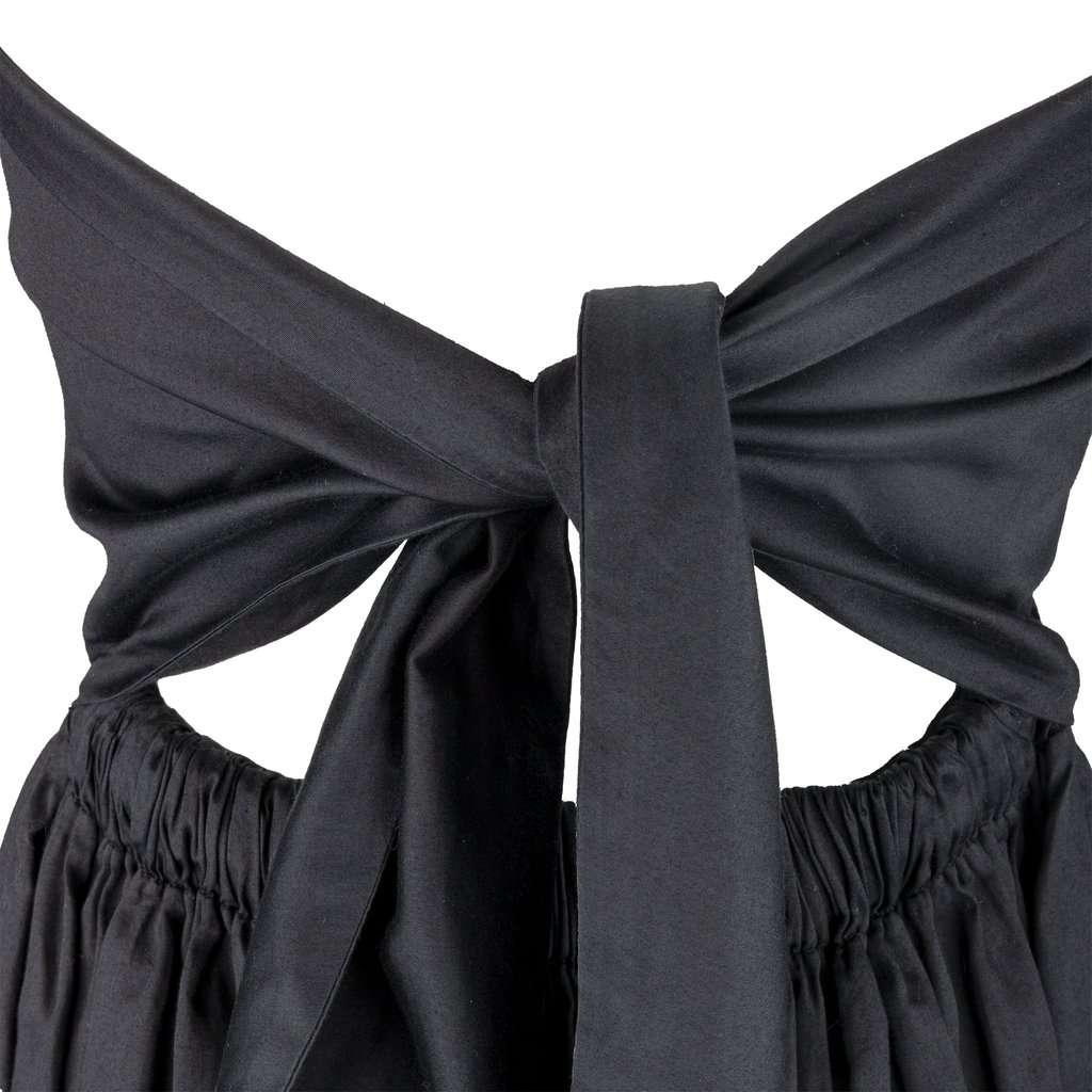 Vivienne Westwood Tie-knot Adjustable Dress - '00s Black Cotton Good - Inside View