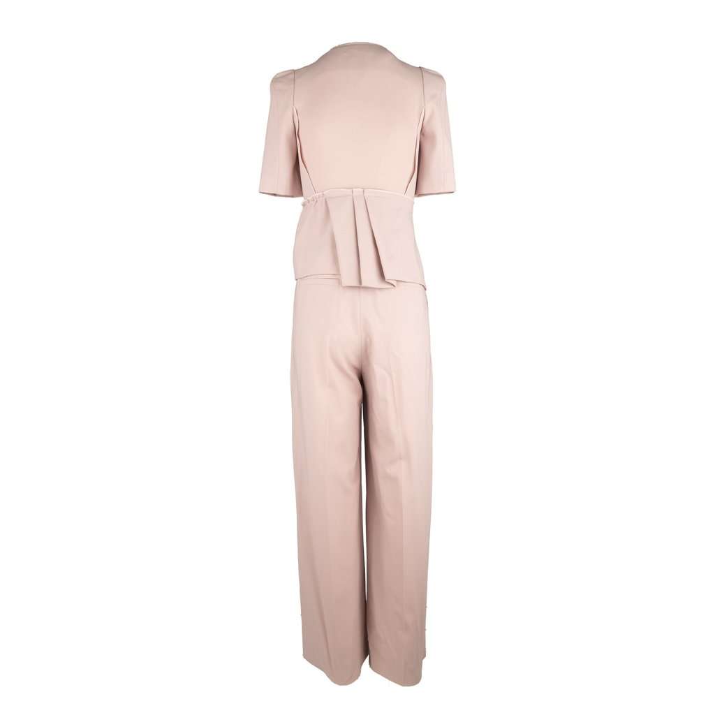 Sonia Rykiel Jumpsuit with Bows - '10s Red Good - Inside View