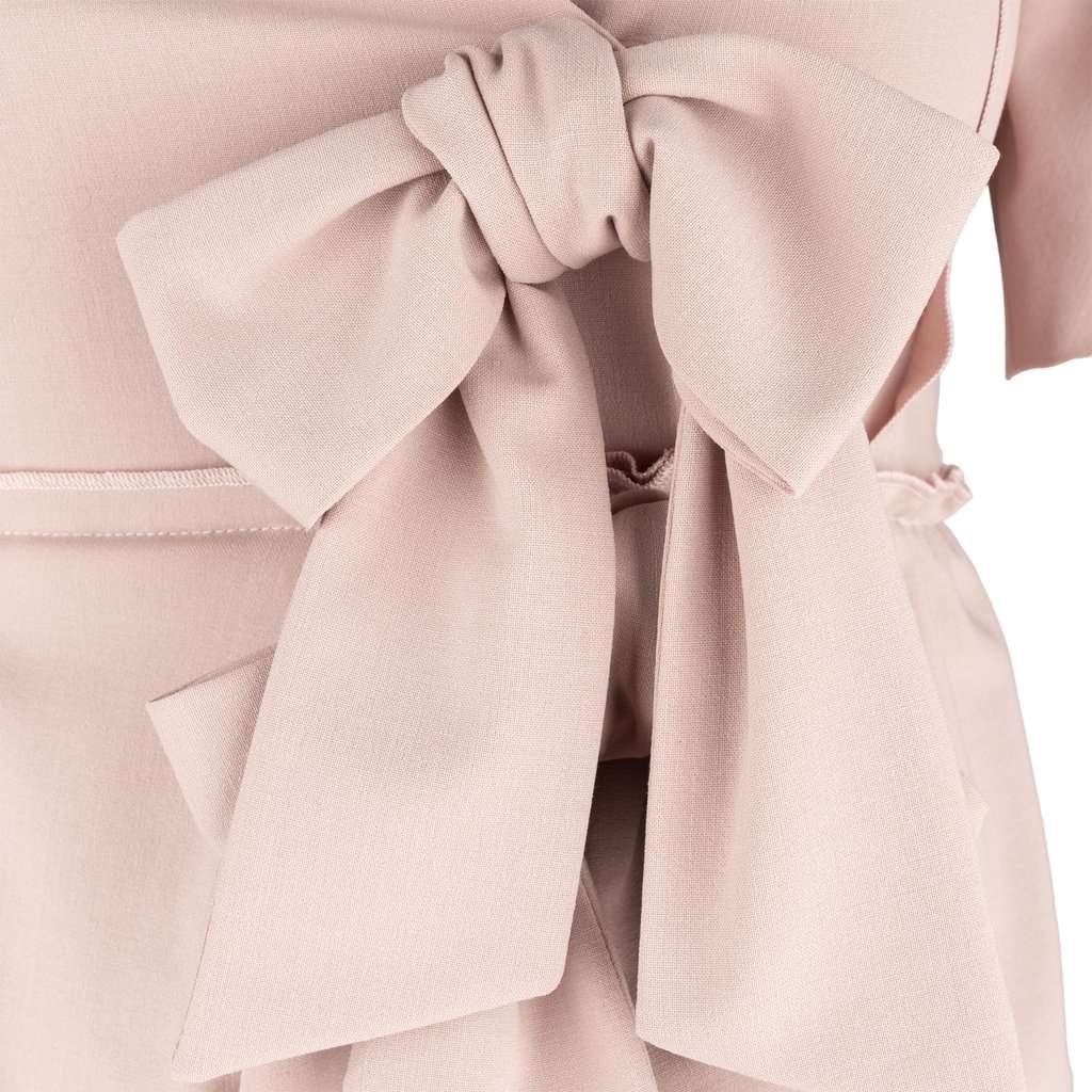Sonia Rykiel Jumpsuit with Bows - '10s Red Good - Model View