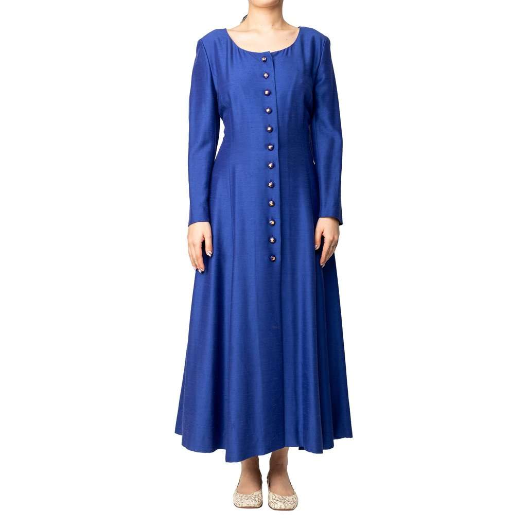 Celine Vintage Long Dress - '00s Red Good - Back View