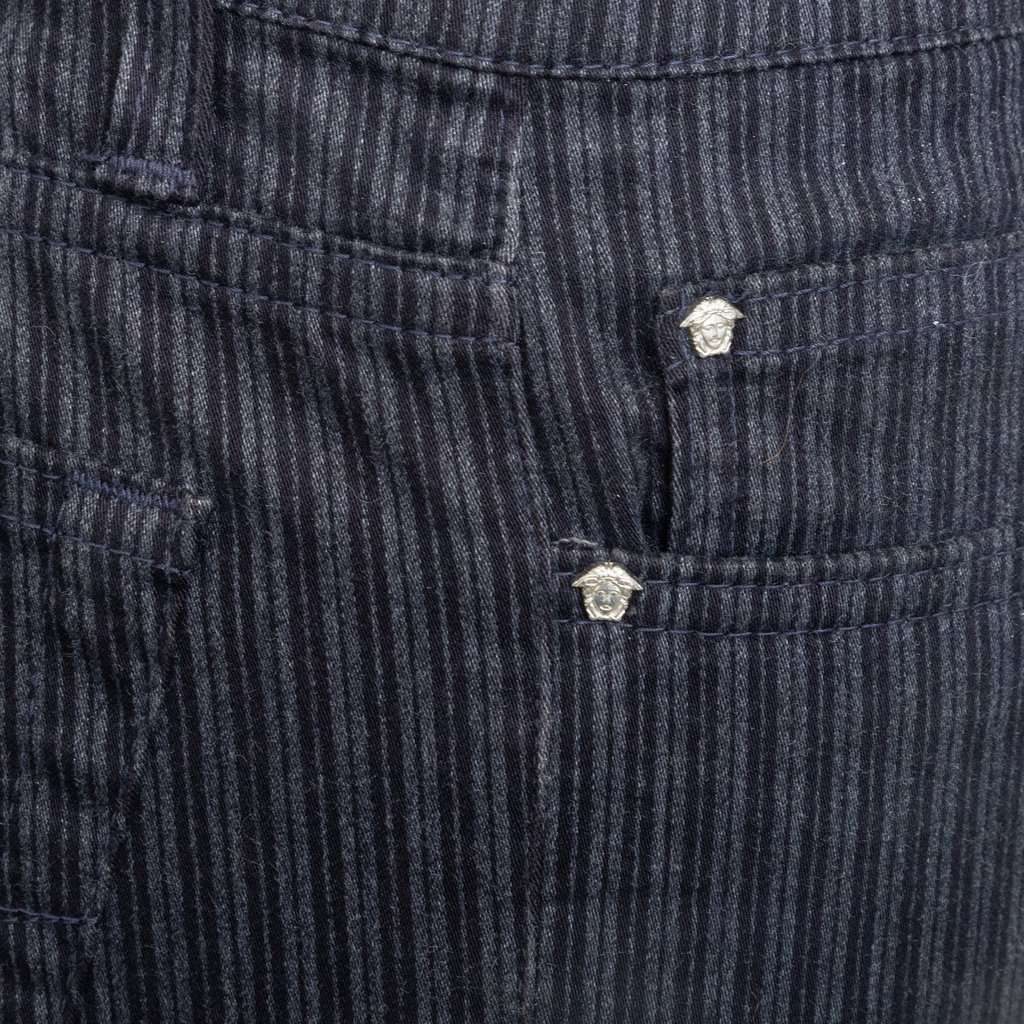 Versace Jeans Couture Stripe Pants - '00s Red Cotton Good - Box View