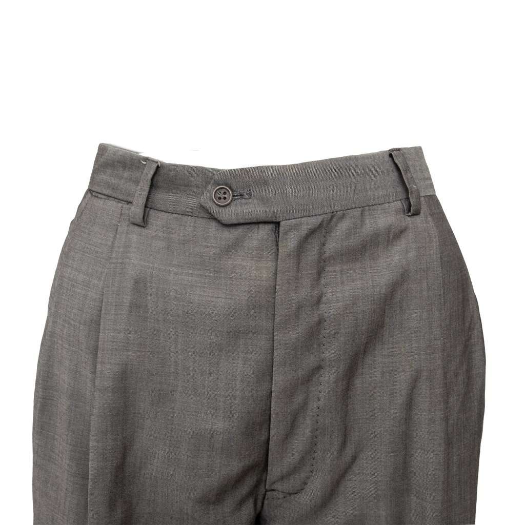 Valentino Super 120's Tailored Pants - '10s Red Wool Good - Inside View
